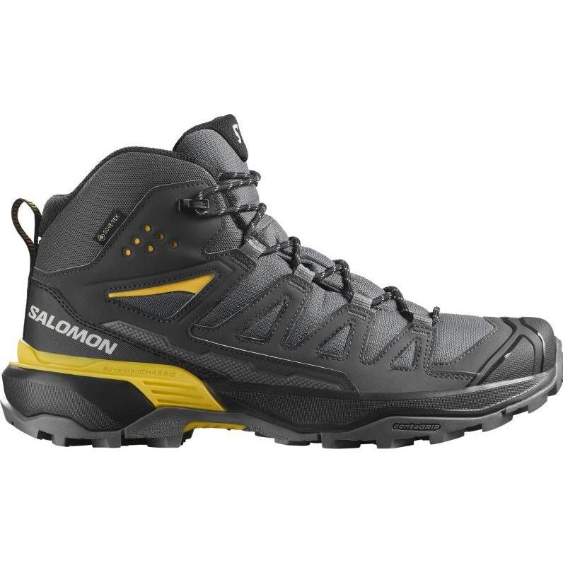 Salomon, Uomini, Scarpe da escursionismo, X Ultra 360 Mid GTX M L47742600 trekking shoes (42), Nero, Giallo, Grigio