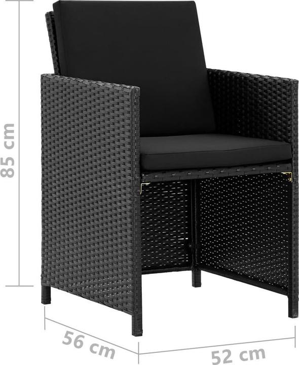 Produktbild vidaXL Gartenmöbel-Set (109 x 109 x 74 cm)