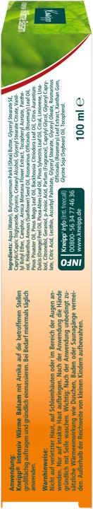 Produktbild Kneipp Wärmebalsam mit Arnika (1 x, 100 ml, 125 g)