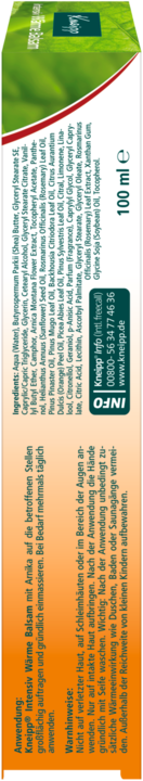 Produktbild Kneipp Wärmebalsam mit Arnika (1 x, 100 ml, 125 g)