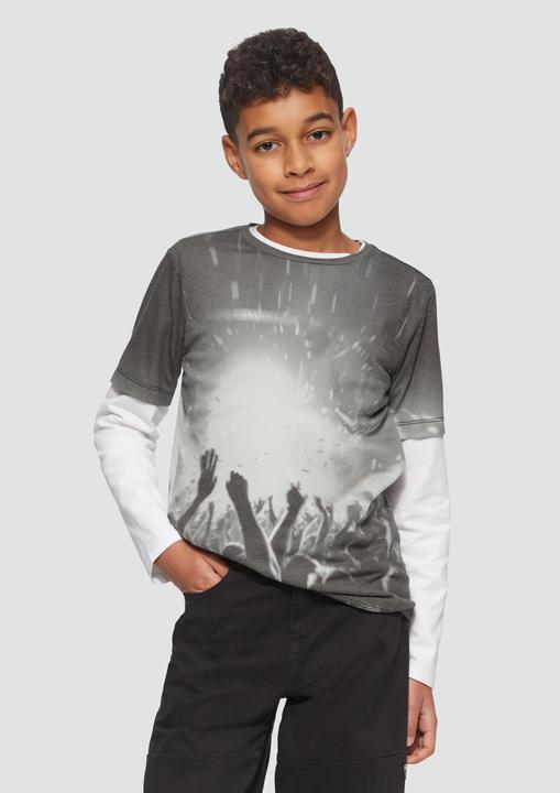 Immagine prodotto S.Oliver T-Shirt Jersey-T-Shirt mit Rundhalsausschnitt und All-over-Print (158, 164)