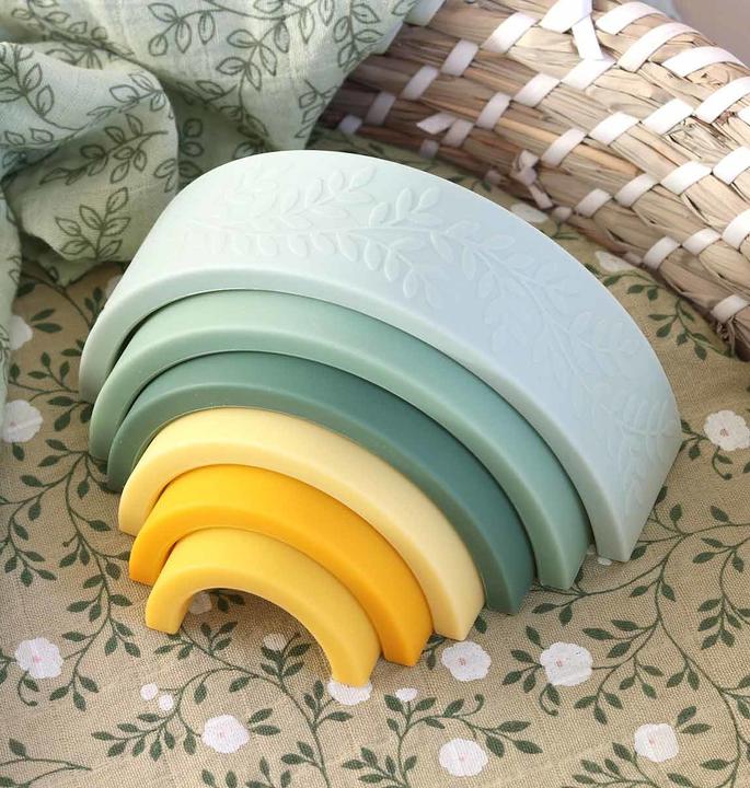 Produktbild A Little Lovely Company Stapelspiel Sage SISTSA02 14.5x6.8x4cm