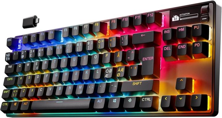 Image du produit SteelSeries | Clavier de jeu | Apex Pro TKL Gen 3 | ND Layout | Bluetooth | Black | 2.4 GHz / Bluetooth/ Wired (Filaire, Sans fil)