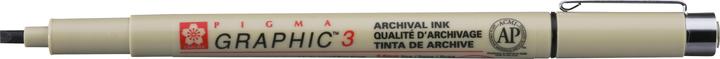 Actual product image Sakura Pigma Graphic Pen 3mm schwarz (Black, 1x)