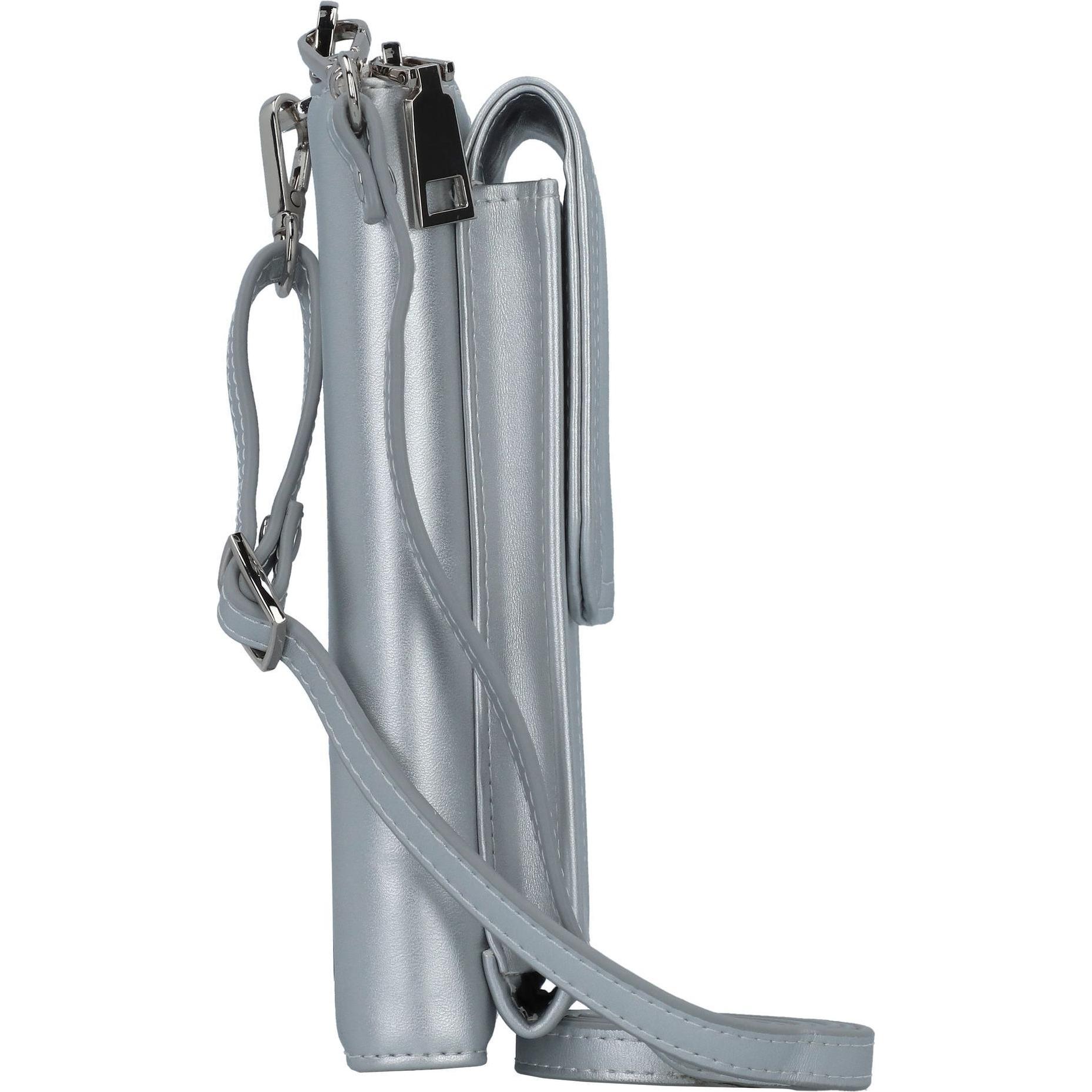 Thumbnail - Seidenfelt, Handtasche, Sanna Handytasche 11 cm, Silber