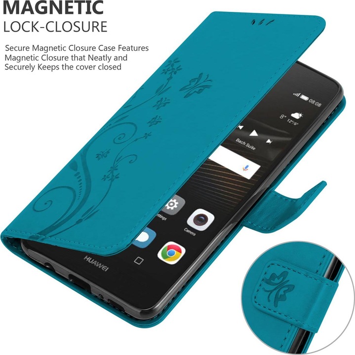 Actual product image Cadorabo Flower Book Cover (Huawei P9 Lite)