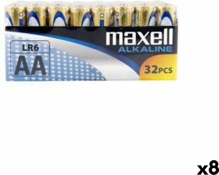 Produktbild Maxell Alkali-Mangan-Batterie LR06 1,5 V (32 Stücke) (8 Stück) (32 Stk., AA)