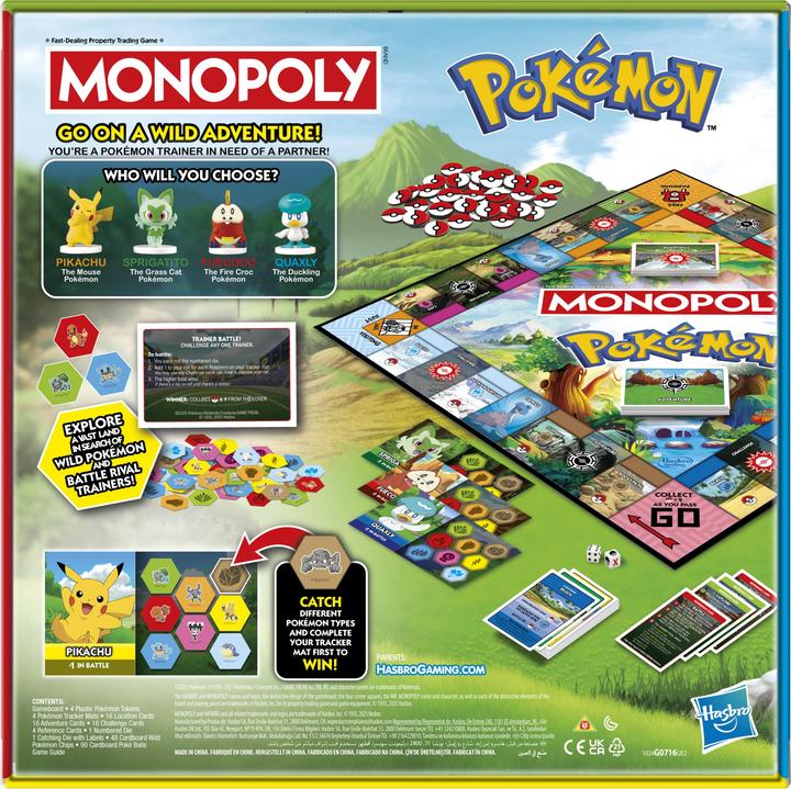 Produktbild Hasbro Pokémon Brettspiel Monopoly *Englische Version* (Englisch)