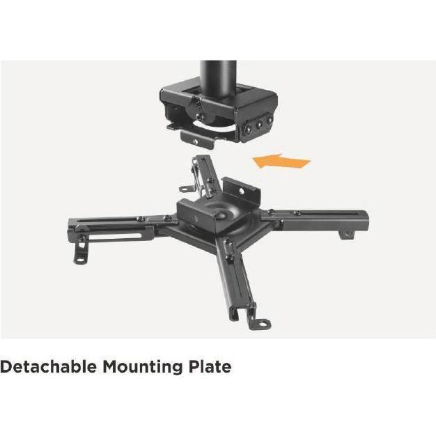 Thumbnail - Vivolink Projector bracket black small (Decke), Beamer Halterung, Schwarz