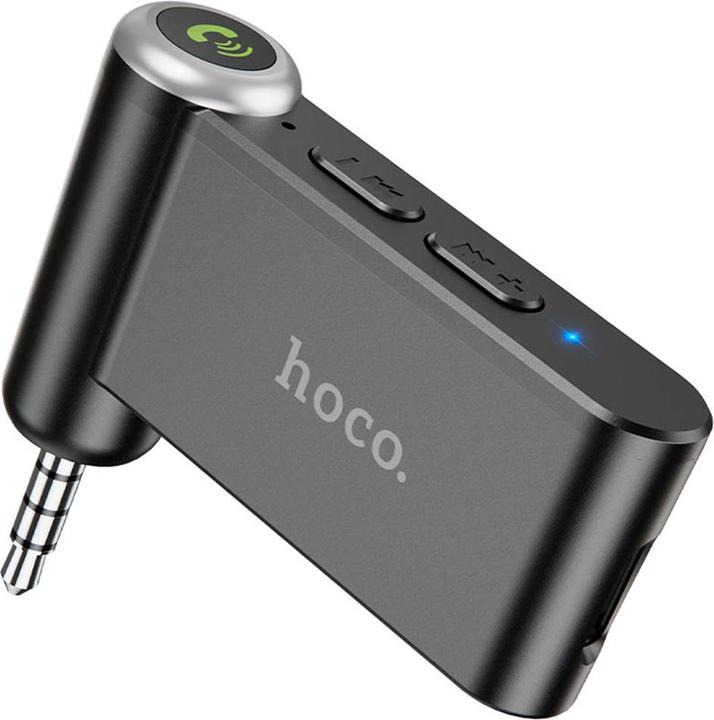 Actual product image Hoco - Audio Adapter Bluetooth Magic Music (E58) - Aux Jack 3.5mm - Black (Receiver)