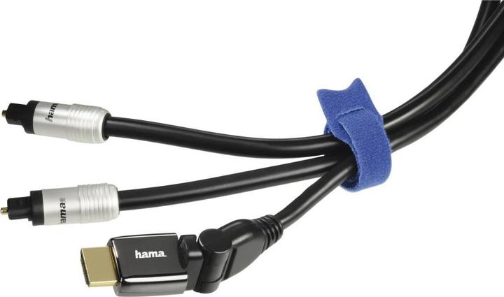 Actual product image Hama Velcro cable ties, reusable, 12 x 145 mm, coloured, 12 pieces (Velcro cable ties, 145 mm, 1 pcs.)