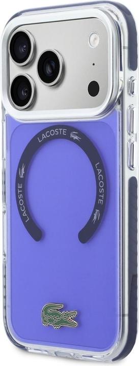 Produktbild Lacoste Shockproof Transparent Frosted MagSafe Case for iPhone 17 Pro Max marine (Apple iPhone 17 Pro Max)
