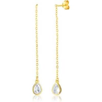 JVD, Ohrringe, - Charming long earrings with zircon SVLE1998XH2GO00