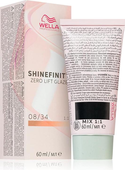 Produktbild Wella Shinefinity Zero Lift Glaze 60ml 08/34 (0834)
