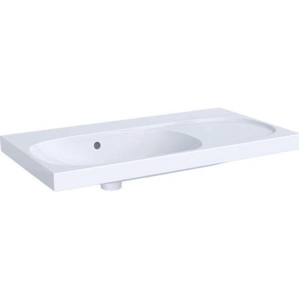 Thumbnail - Geberit, Waschbecken, Waschtisch Acanto 90 cm wei Ablage rechts ohne Hahnloch 500626012 (480 mm, 900 mm)