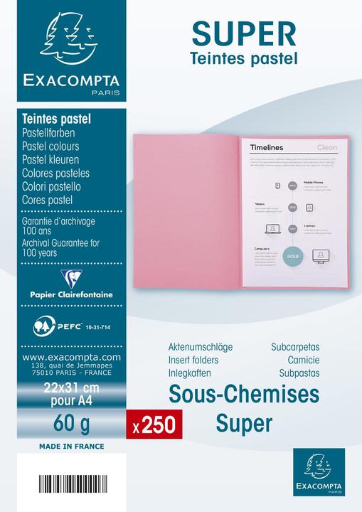 Actual product image Exacompta Collection folders - File covers (A4)