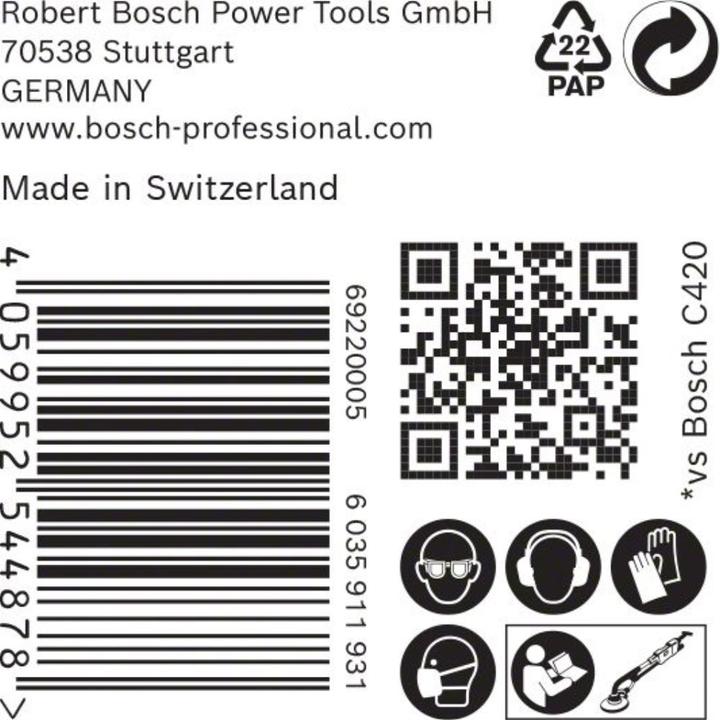 Actual product image Bosch Professional Zubehör Expert C470 Sandpaper with 19 holes for drywall sander, 225 mm, G 100, 25 pcs. (100)