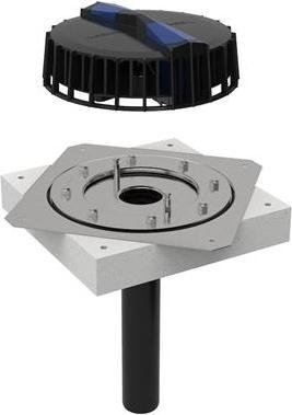 Produktbild Geberit Pluvia Dachwassereinlauf mit Befestigungsflansch, für Dachabdichtungsfolien 12l/s