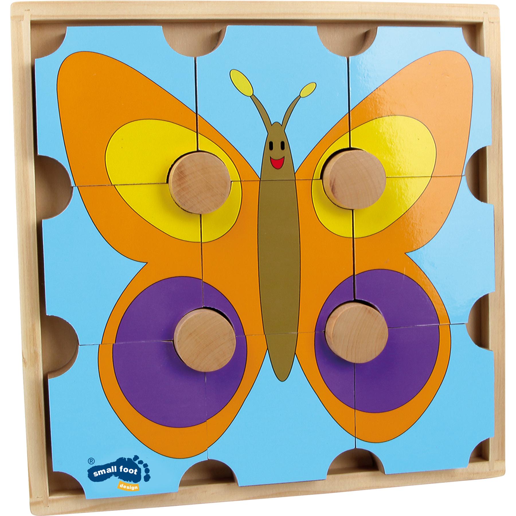 Legler OHG Holzpuzzle Bär & Schmetterling (9 Teile)
