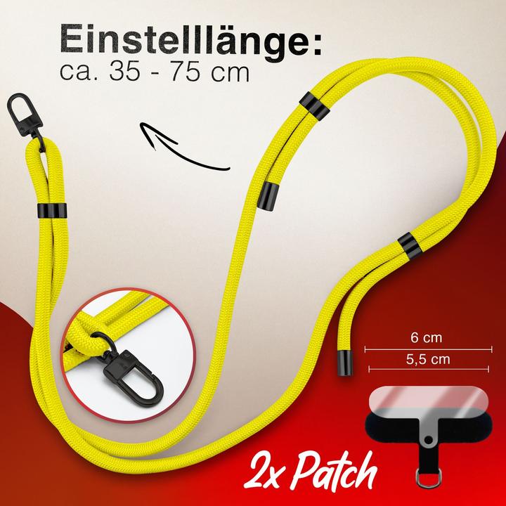 Produktbild Nalia HoldMe Lanyard Handykette - Universal Trageband für Smartphones - Verstellbar, Soft & Elastisch
