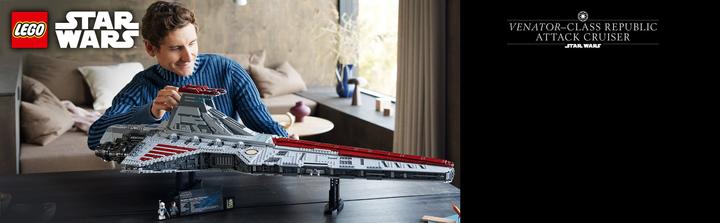 Productafbeelding LEGO Star Wars UCS Venator-klasse Republikeinse Aanvalskruiser (75367, LEGO Star Wars, LEGO Zeldzame Sets)