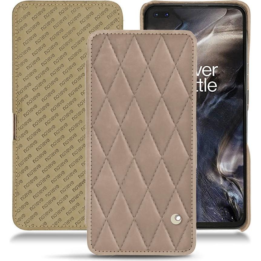 Noreve Lederschutzhülle horizontal (OnePlus Nord), Smartphone Hülle, Beige