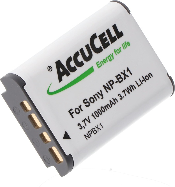 Produktbild AccuCell Akku passend für Sony NP-BX1, Cyber-shot DSC-RX100, kein Original Akku