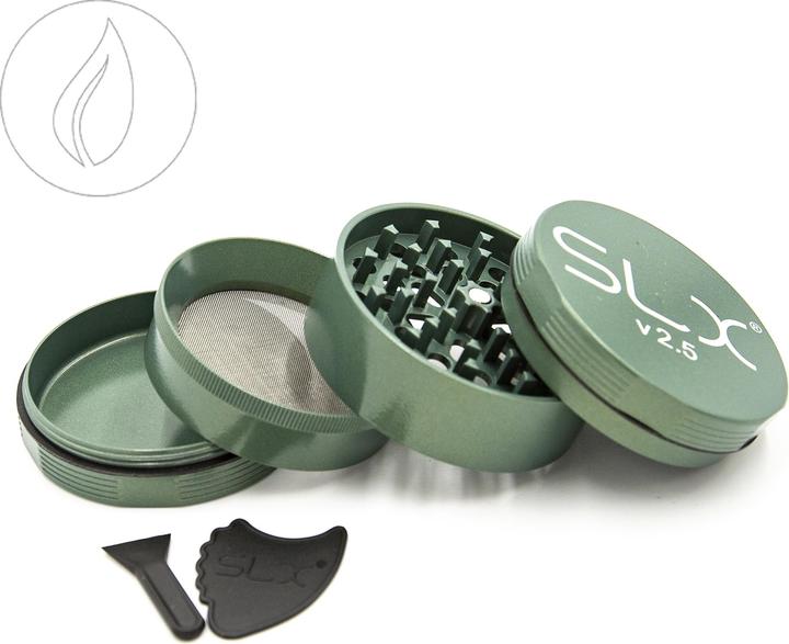 Actual product image SLX Grinder V2.5 Leaf Green 62mm