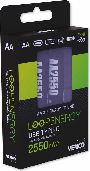 Actual product image Verico LoopEnergy (2 pcs., AA, 1700 mAh)
