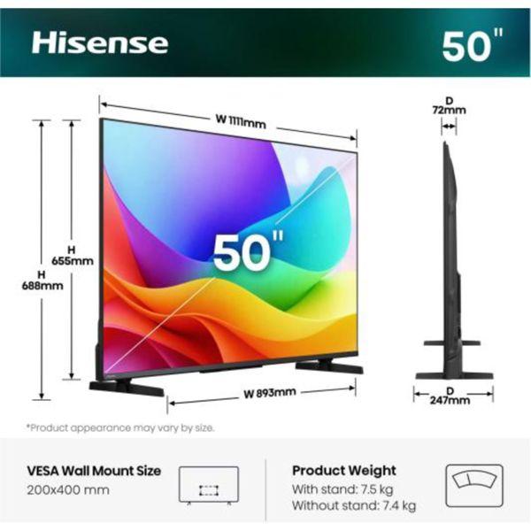 Produktbild Hisense TV 50A5DS 50" QLED FHD, 60Hz (50", QLED, Full HD, 2026, DE)