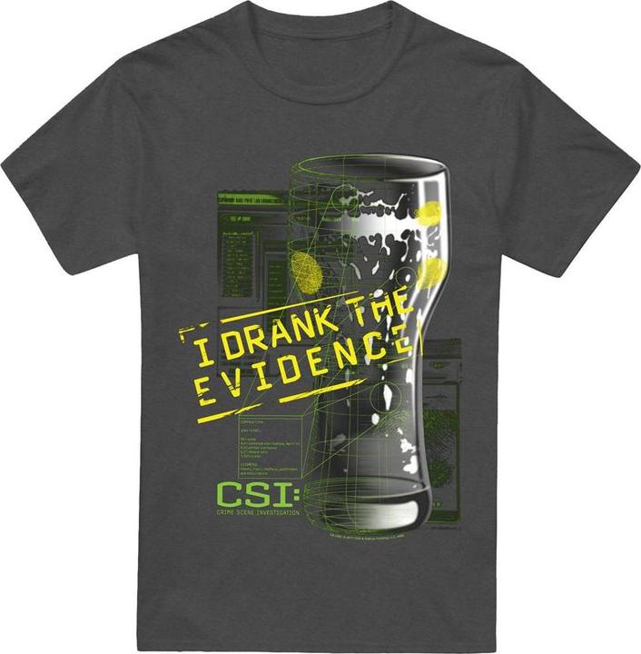 Actual product image Csi: NY Unisex Adult I Drank the Evidence T-Shirt (XXL)