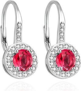 Image du produit Agato Boucles d'oreilles élégantes en argent avec zircons AGUC3497