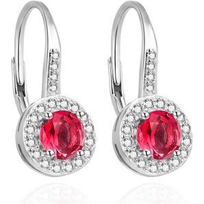 Agato, Ohrringe, Stylish silver earrings with zircons AGUC3497