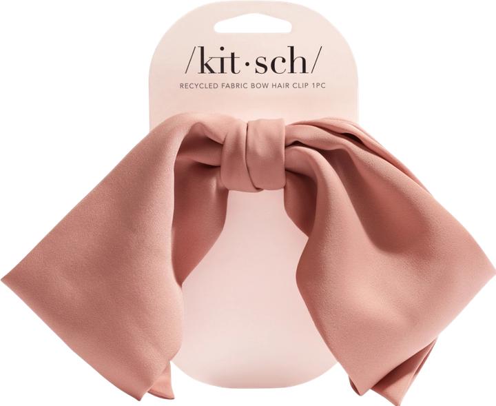 Kitsch Haarspange Schleife Rosenholz (1 Stk.)