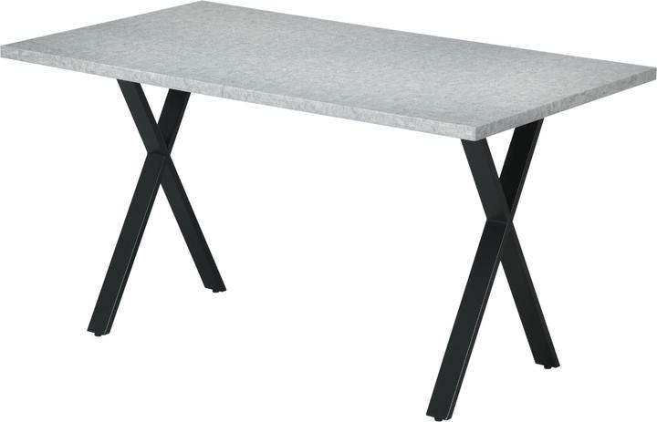 Actual product image Homcom Dining table with steel legs (140 x 80 x 76 cm)