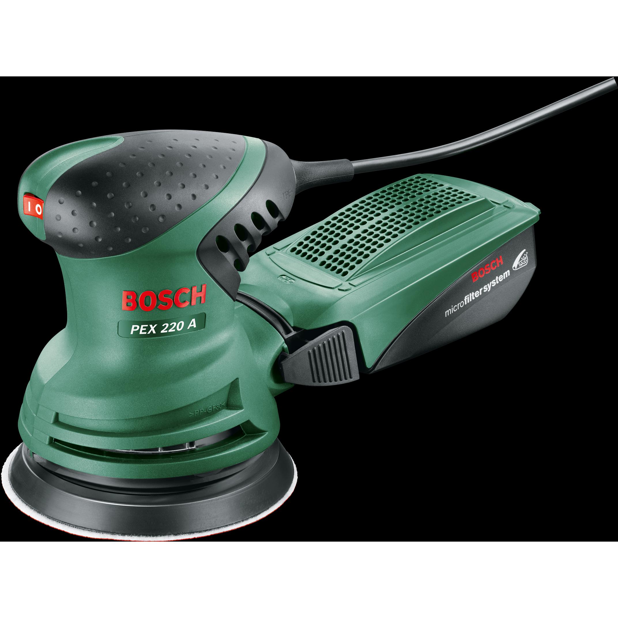 Bosch Home & Garden, Schleifmaschine + Poliermaschine, Pex 220 A (Exzenterschleifer, 220 W)