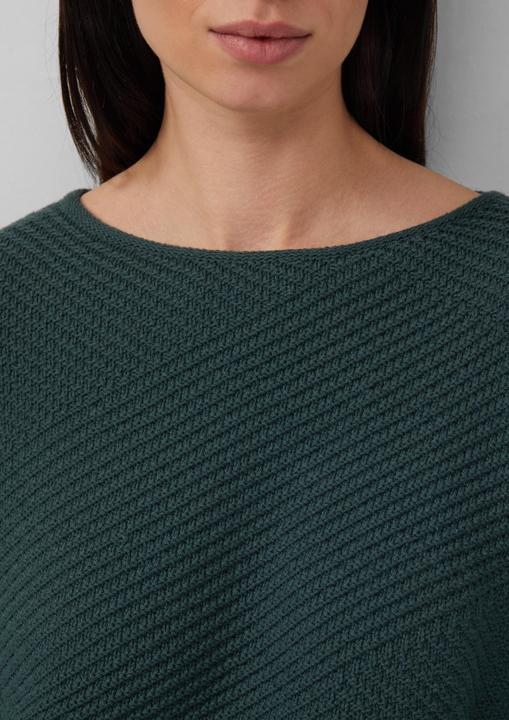 Produktbild s.Oliver Strickpullover Strukturierter Strickpullover im Relaxed Fit mit Rippbündchen (34)