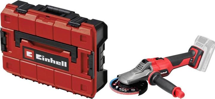 Actual product image Einhell Set bestehend aus Akku-Winkelschleifer TP-AG 18/125 F Li BL - Solo und Systemkoffer E-Case S-F (125 mm)