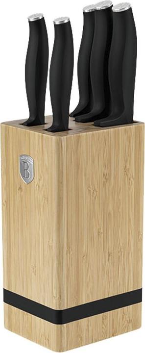 Produktbild BerlingerHaus Haus 6-teiliges Messer-Set mit Messerblock Matte Black Collection