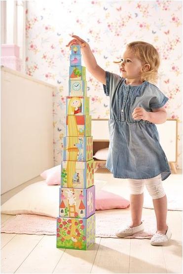 Actual product image Haba Rapunzel stacking cube