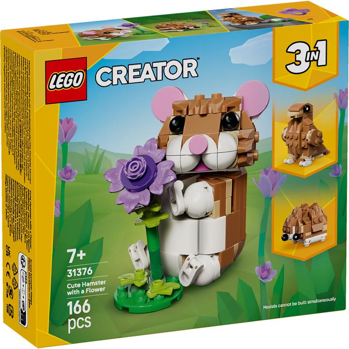 Image du produit LEGO Niedlicher Hamster mit Blume (31376, LEGO Creator Expert)
