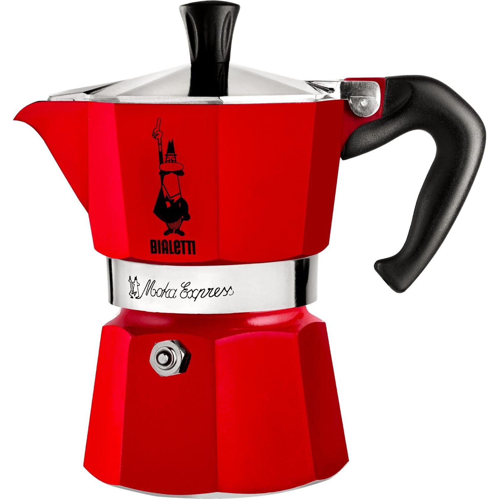 Bialetti Rot Moka Express 3Tz Rosso Winter Wonderland, Espressokocher,