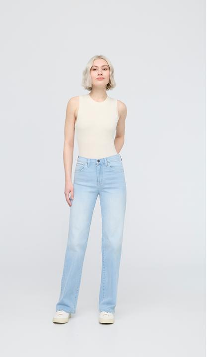 Produktbild Du/Er W Performance Denim PLUS High Rise Straight - Sun Faded Blue