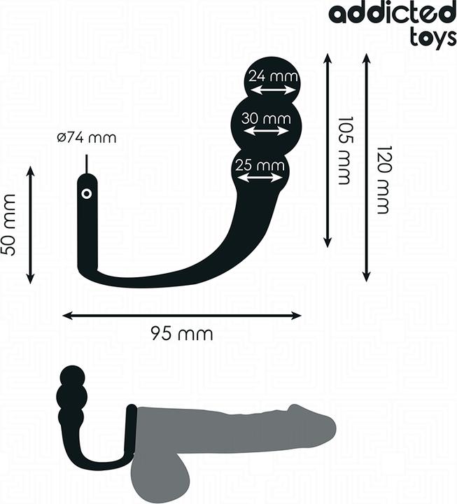 Actual product image Addicted toys - Analplug Mit Ring Modell 1