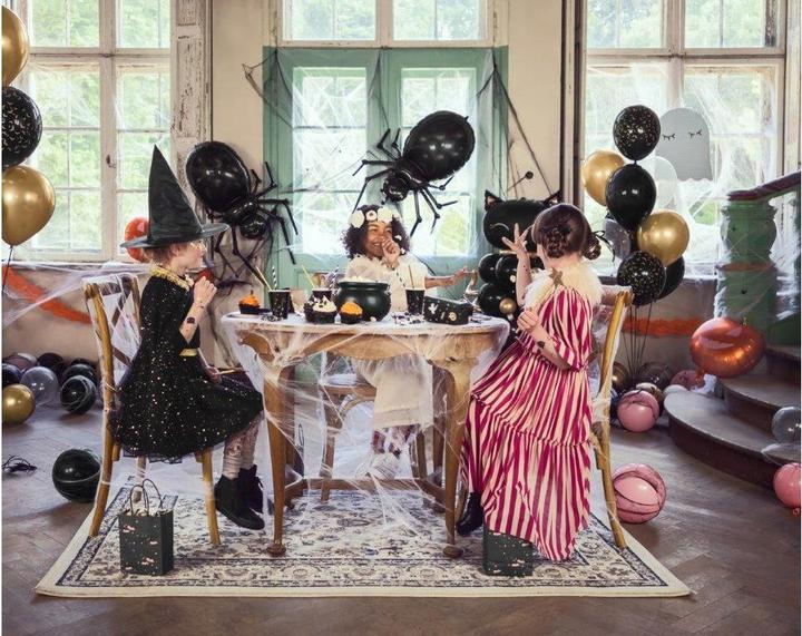 Immagine prodotto Partydeco Ragno a palloncino in alluminio nero iridescente (101 cm) (1 x)