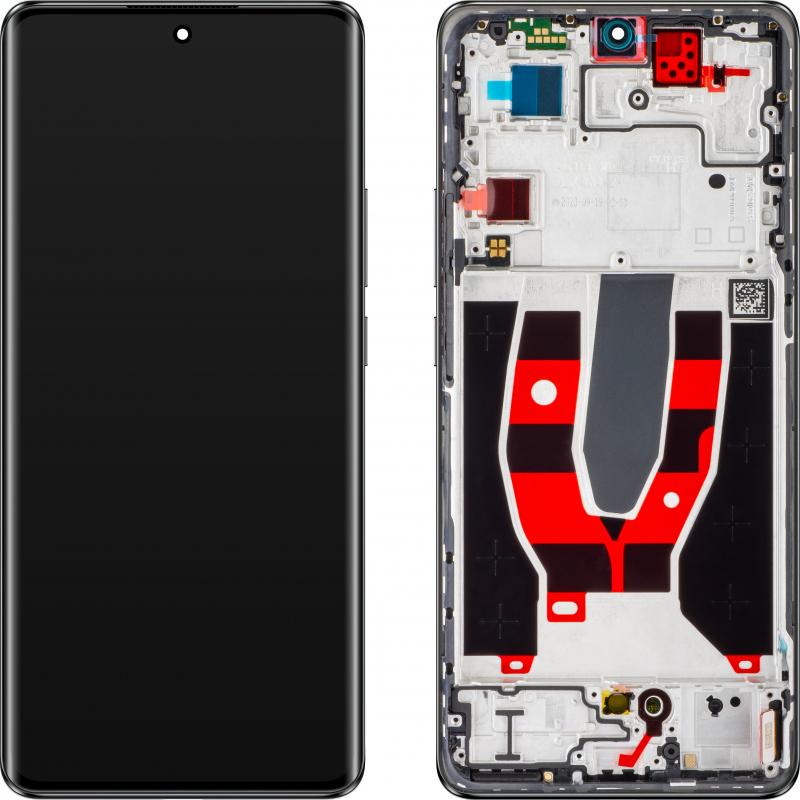 OPPO Display Unit für Reno10, silbery Grau, Mobilgerät Ersatzteile