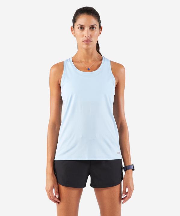Kalenji Lauf-Tanktop Damen atmungsaktiv - Run 100 hellblau (S)
