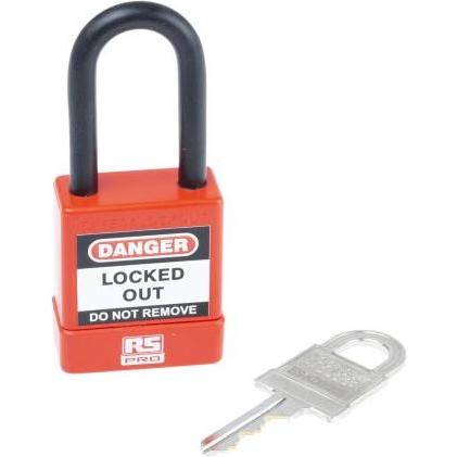 Rs Pro, Vorhängeschloss, Steel Shackle with PVC Sleeve Small