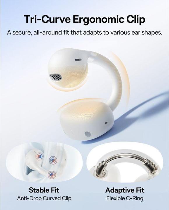 Immagine prodotto Baseus Bass BC1 Open-Ear TWS Earbuds Wh (ANC, 7.50 h, Senza fili)