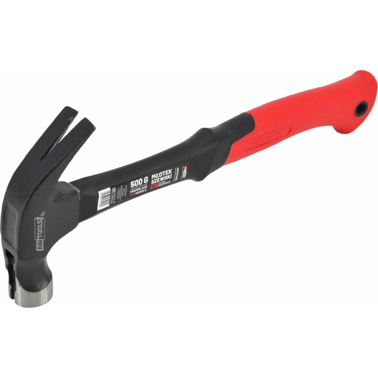 Awtools, Hammer, Młotek Szewski 500g Włókno Z Magnesem Black Line